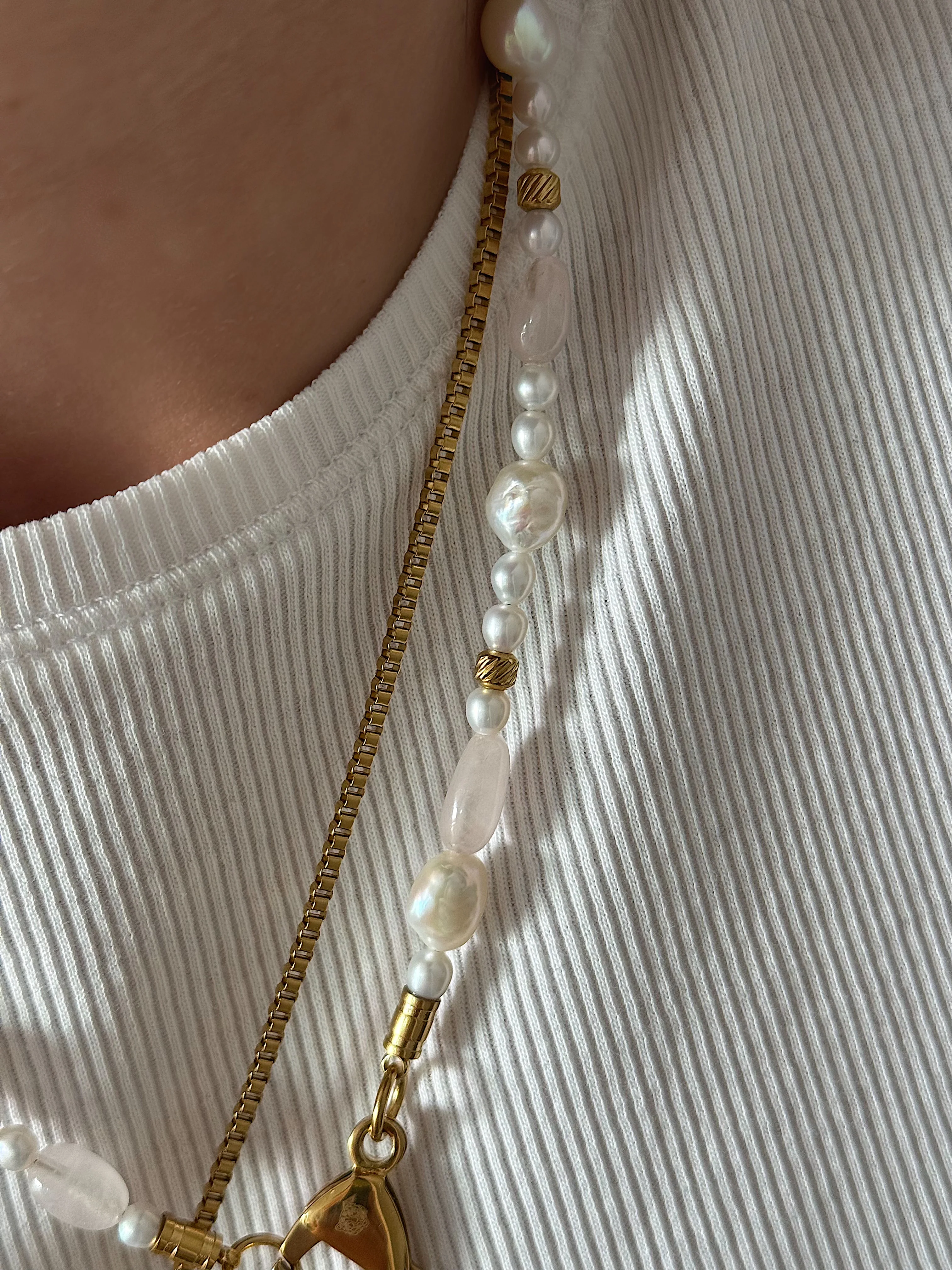 Collier Pink Pearls - Image 3