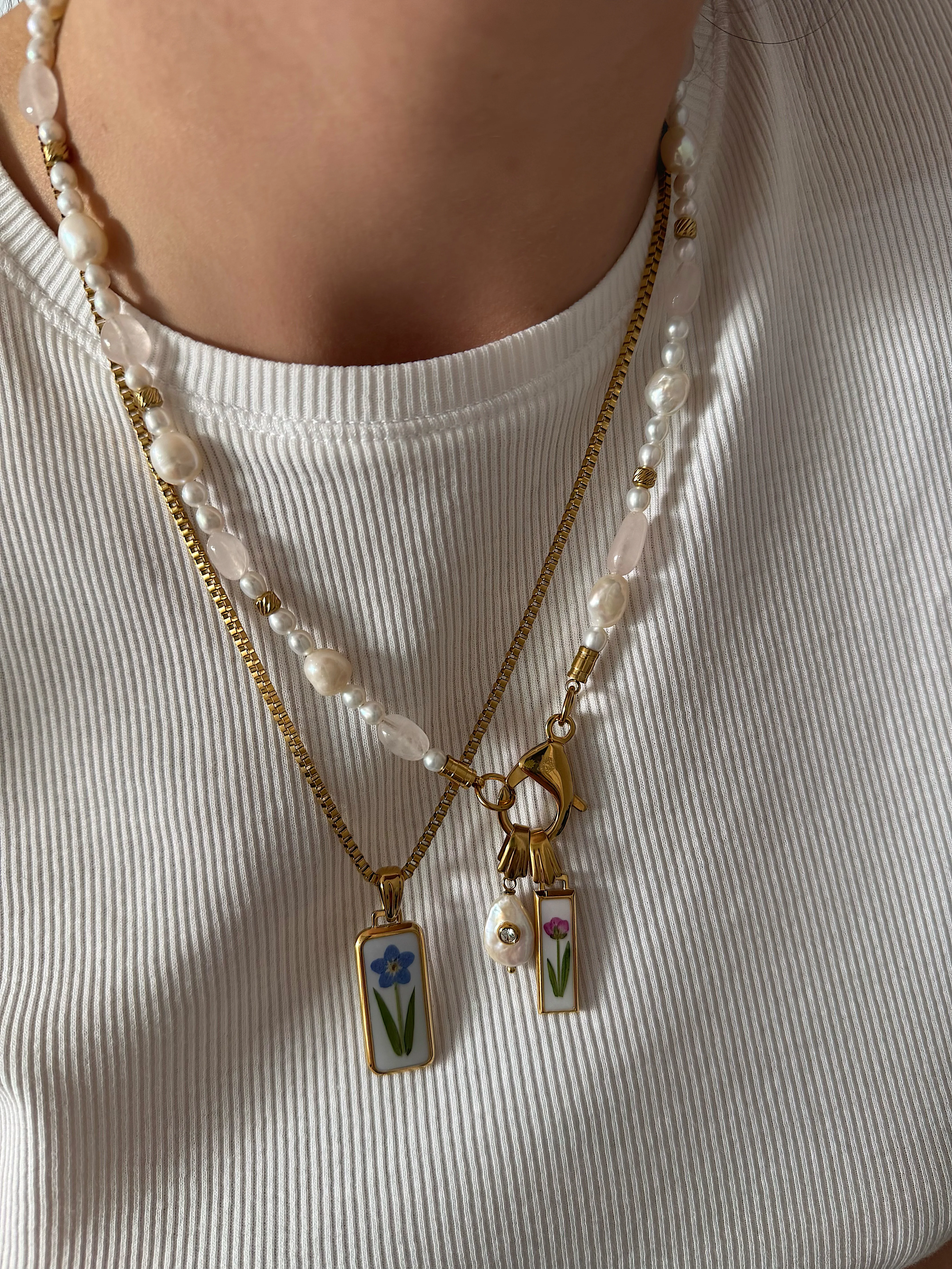 Collier Pink Pearls - Image 4