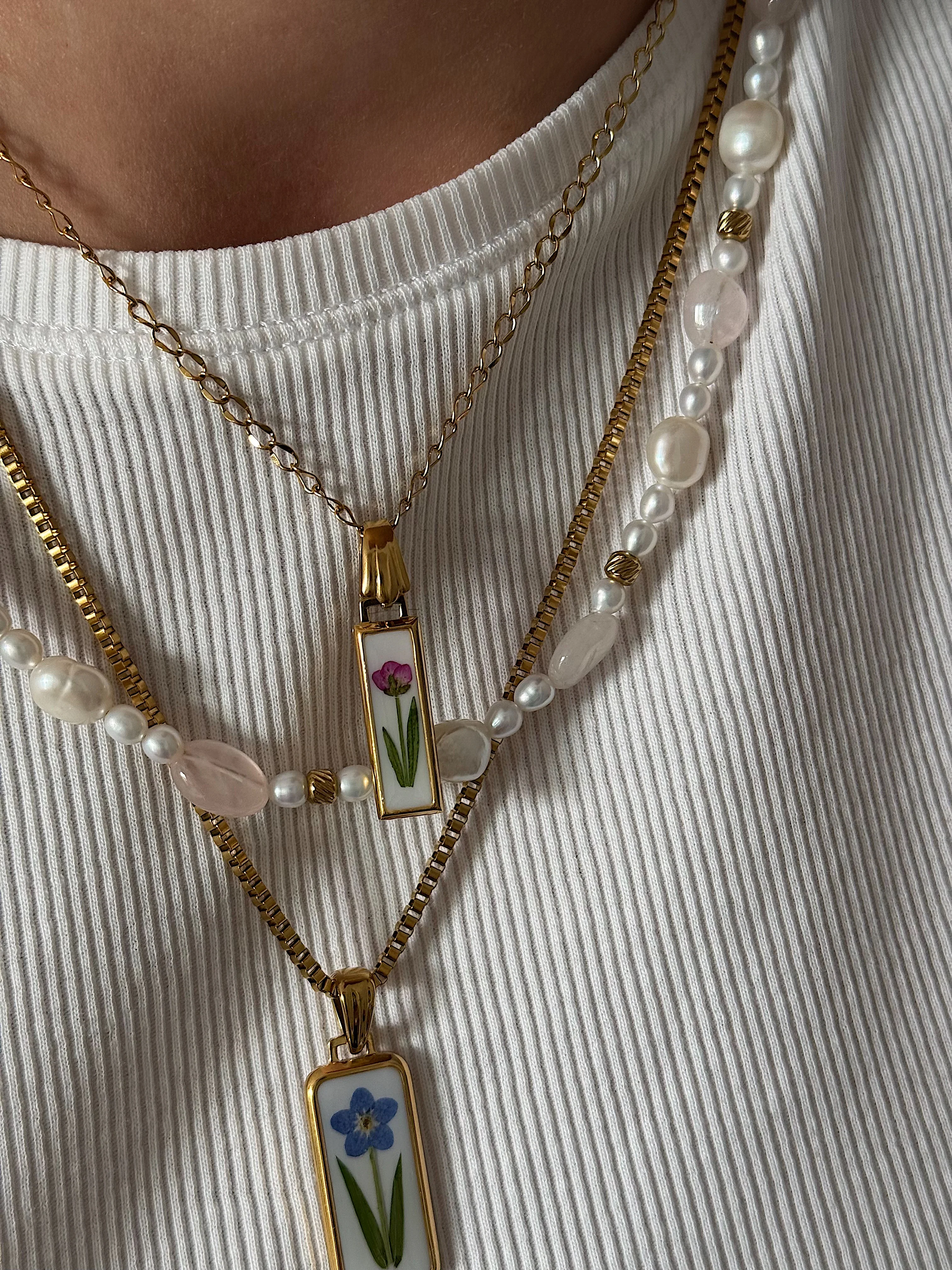Collier Pink Pearls - Image 6